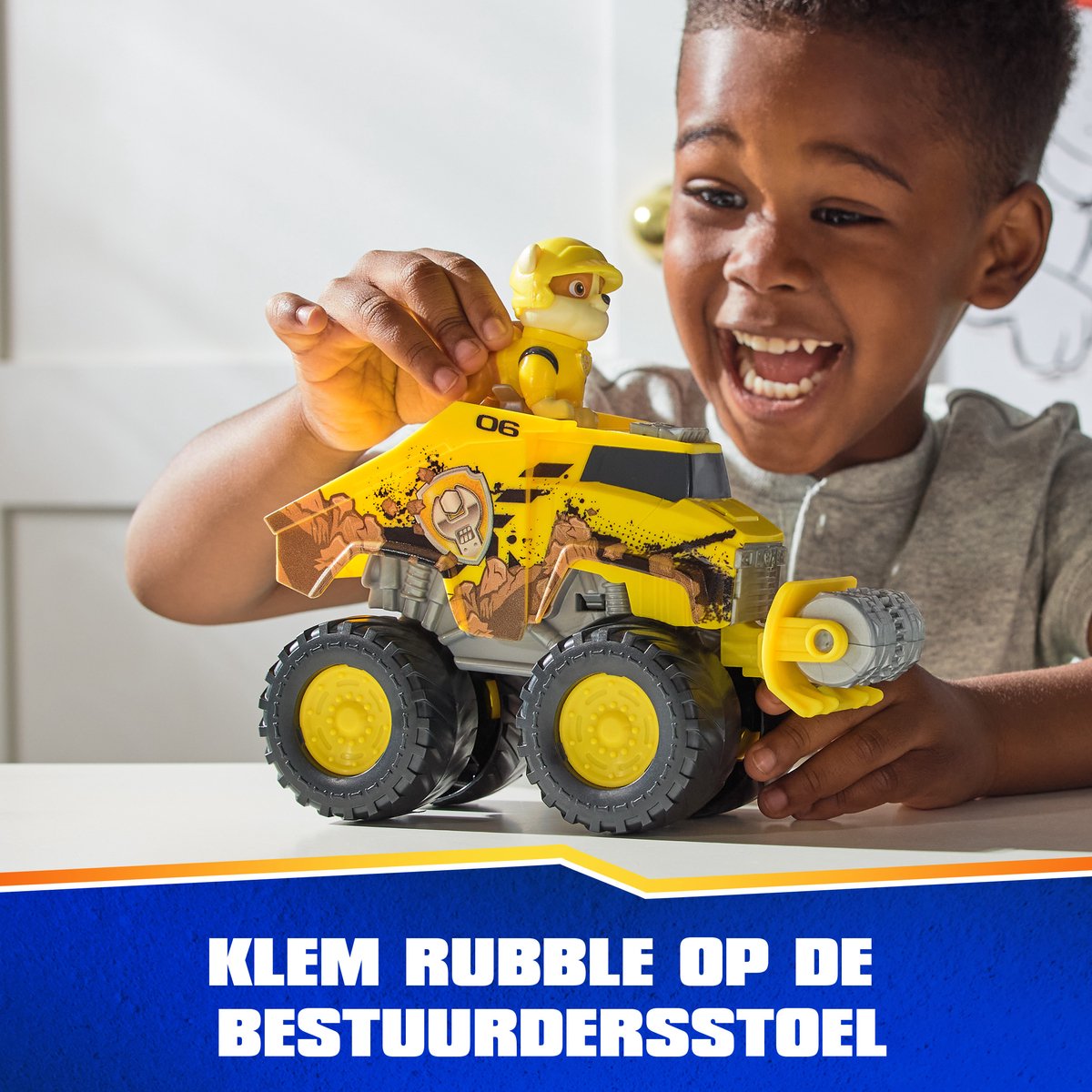 PAW Patrol Reddingswagens - Bulldozer met Rubble speelfiguur - Speelgoedauto — afbeelding 8