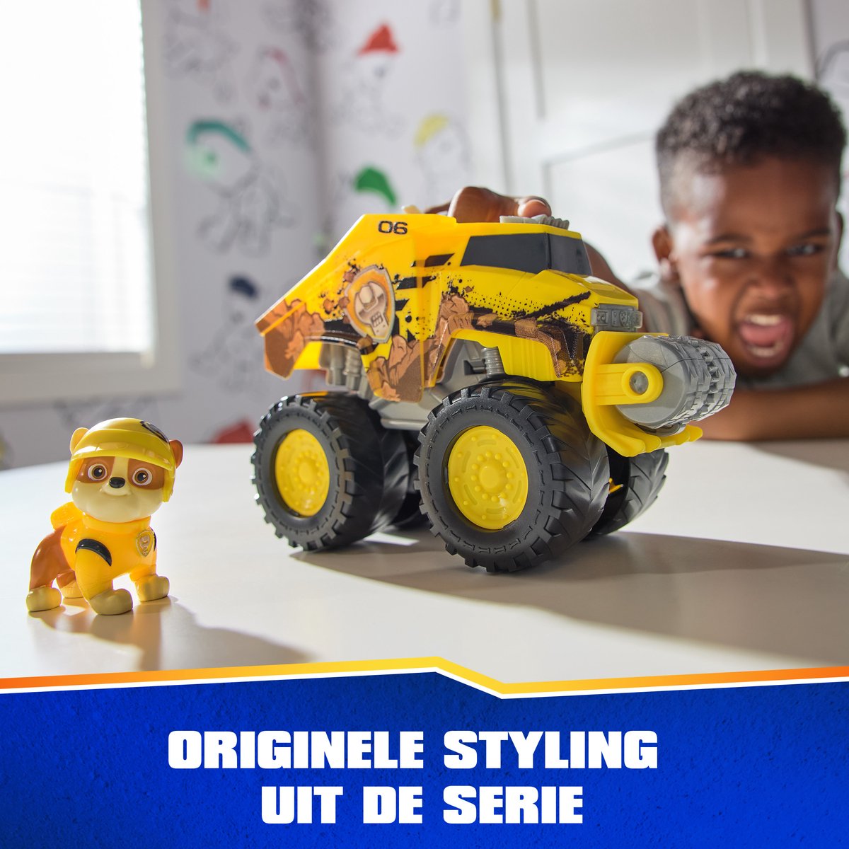 PAW Patrol Reddingswagens - Bulldozer met Rubble speelfiguur - Speelgoedauto — afbeelding 2