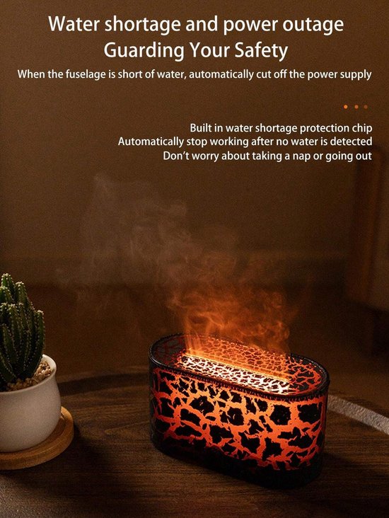 Xcruiser Aroma Diffuser Humidificateur Ultrasonique Brume Cool Brumisateur LED Huile Essentielle Flamme Lampe Difusor