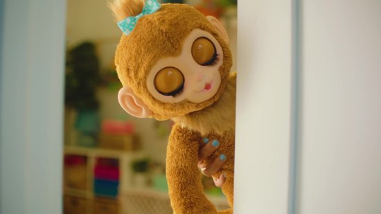 FurReal Peanut the playful Monkey - Interactieve pluchen Knuffelaap