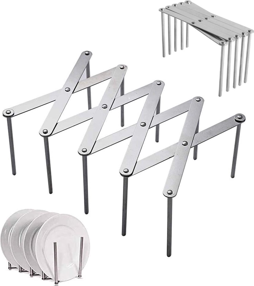 Goedkoopste Afdruiprek - Afwasrek - Bestekhouder - Afdruiprek Voor Afwas - Vaat Droogrek - Vaatwasrek - Keukenrek - Telescopisch - Stijlvol & Praktisch Voor Elke Keuken