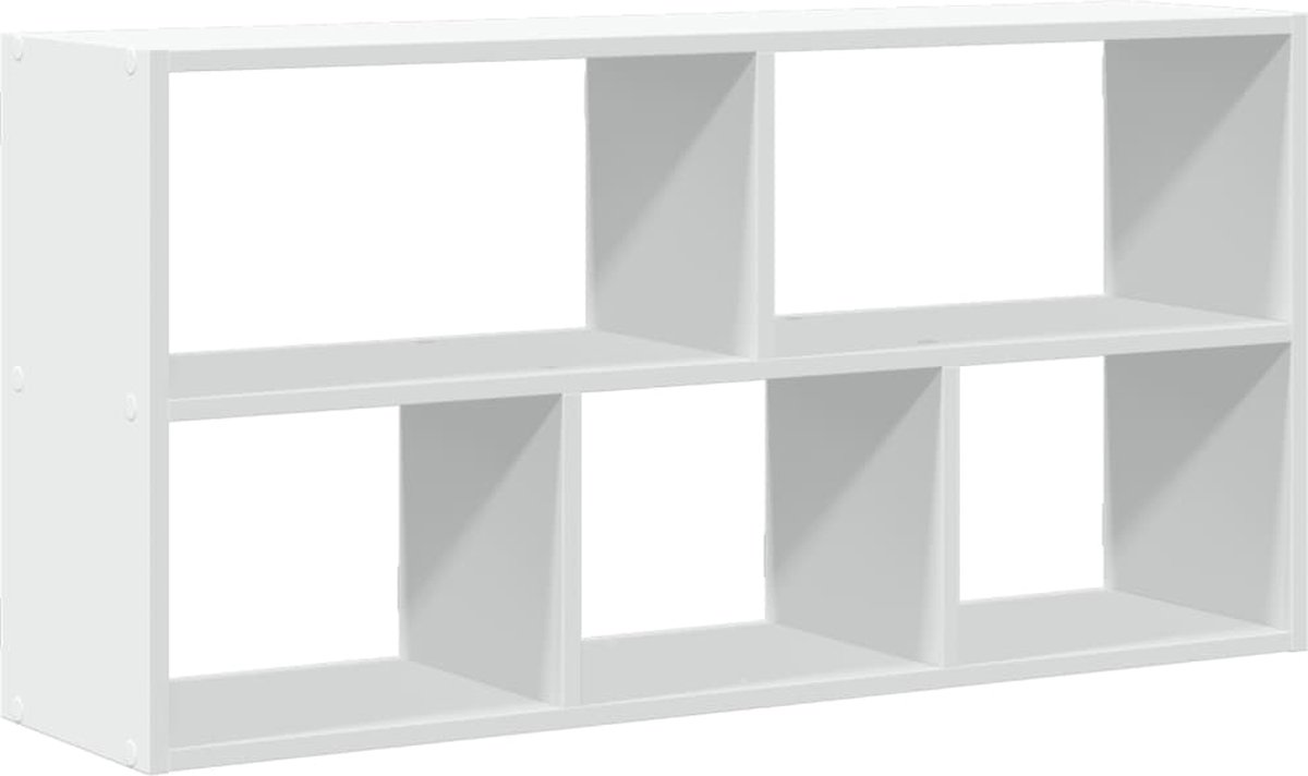 Zwarte wandplank 100x25x50 cm bewerkt hout