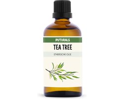 Puturals Tea Tree Olie 100% Biologisch - 100ml - Puur en Vegan - Tea Tree Olie voor Huid, Haar en Nagels