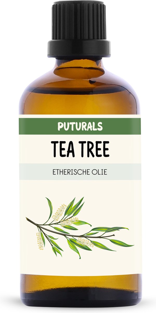 Goedkoopste Puturals Tea Tree Olie 100 Biologisch - 100ml - Puur en Vegan - Tea Tree Olie voor Huid, Haar en Nagels