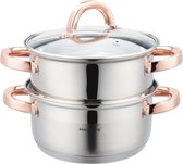 Bol.com Klausberg 7725 - stoompan - 3 delig - 18cm - rvs - alle warmtebronnen aanbieding