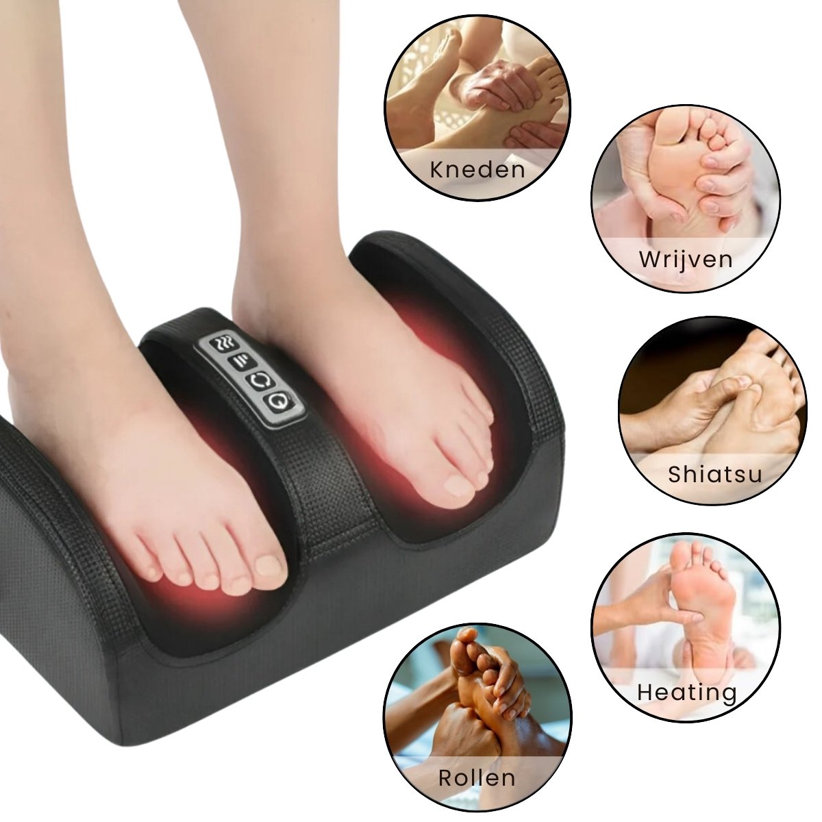 Boncy® Premium Voetmassage Apparaat Met Verwarmingsfunctie - Voet Massage Bloedsomloop - Voetmassageapparaat Cadeau thumbnail 5