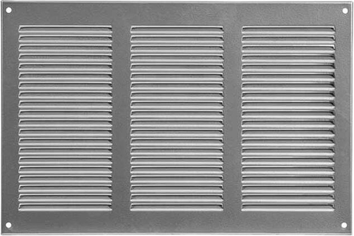 Metalen rooster 300x200mm grijs - MR3020P