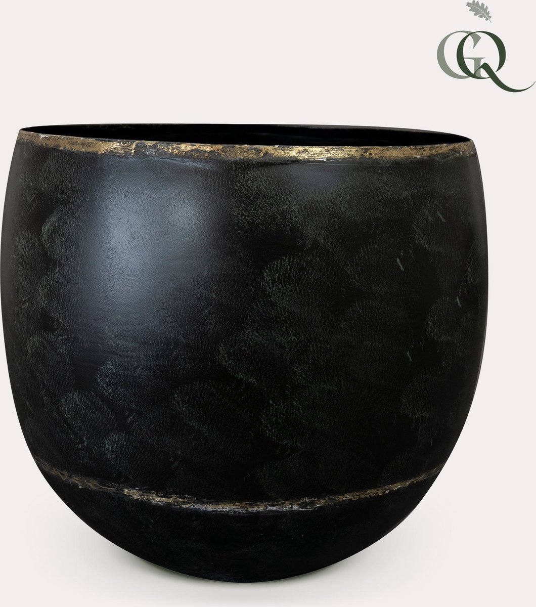 Green Harmony | Pot - Zwart -Belia vintage black - L - H28 W33