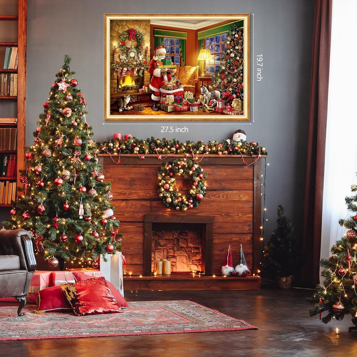 Puzzel Adventskalender met 24 Vakjes - 1008-Delige Kersteditie