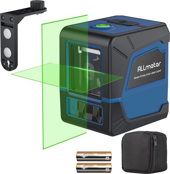 Einhell Kruislijnlaser TC-LL 2 G (zelfnivellerend, horizontale/verticale groene laserlijnen, digitale Waterpas, 1/4 statiefschroefdraad, incl. Tas en universele bevestigingsklem