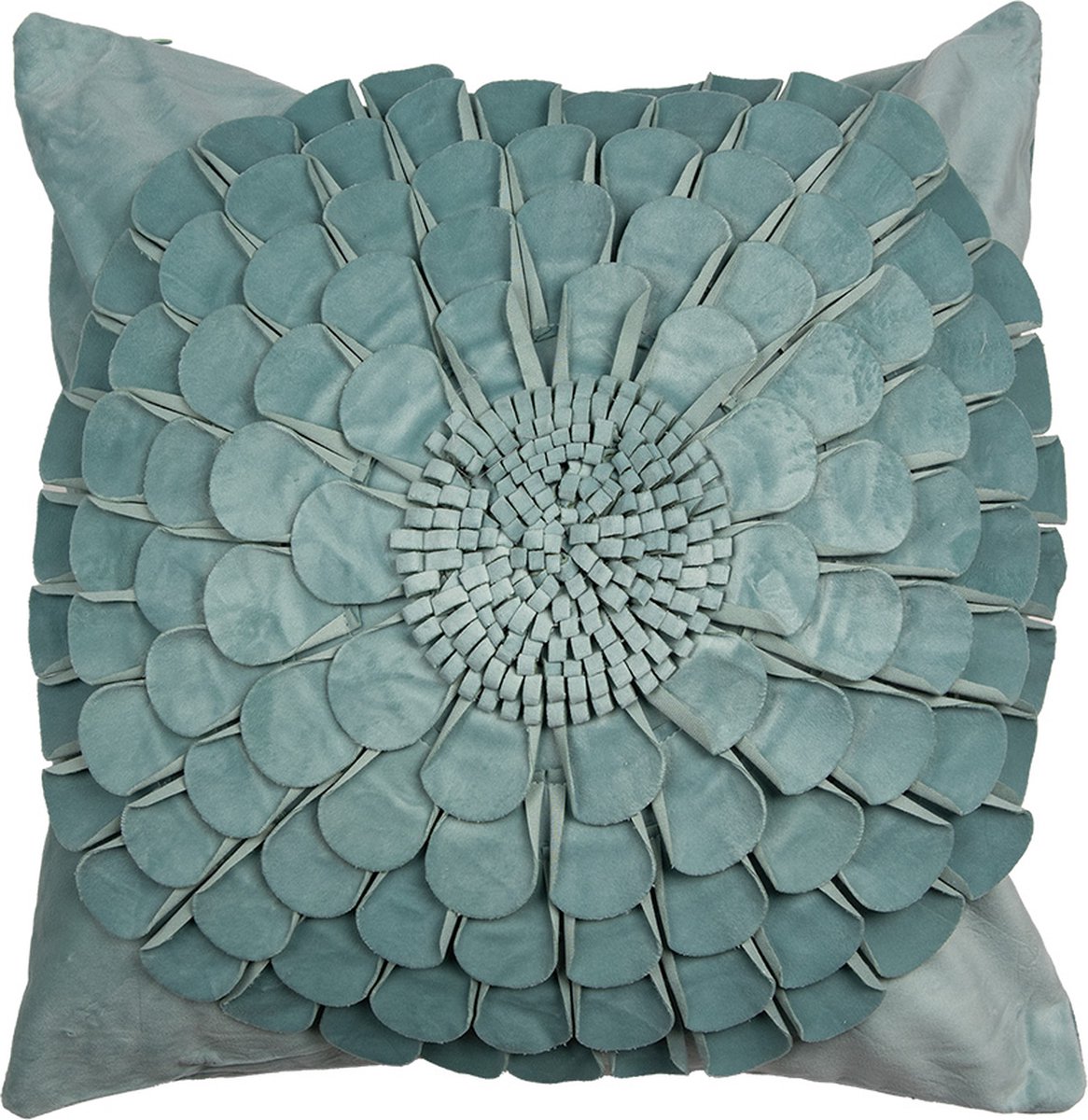 Kussenhoes 45x45 cm Groen Polyester Bloem
