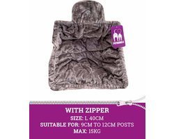 Petrebels Hangmat Sleeper ZIP square L 40cm - Cappuccino