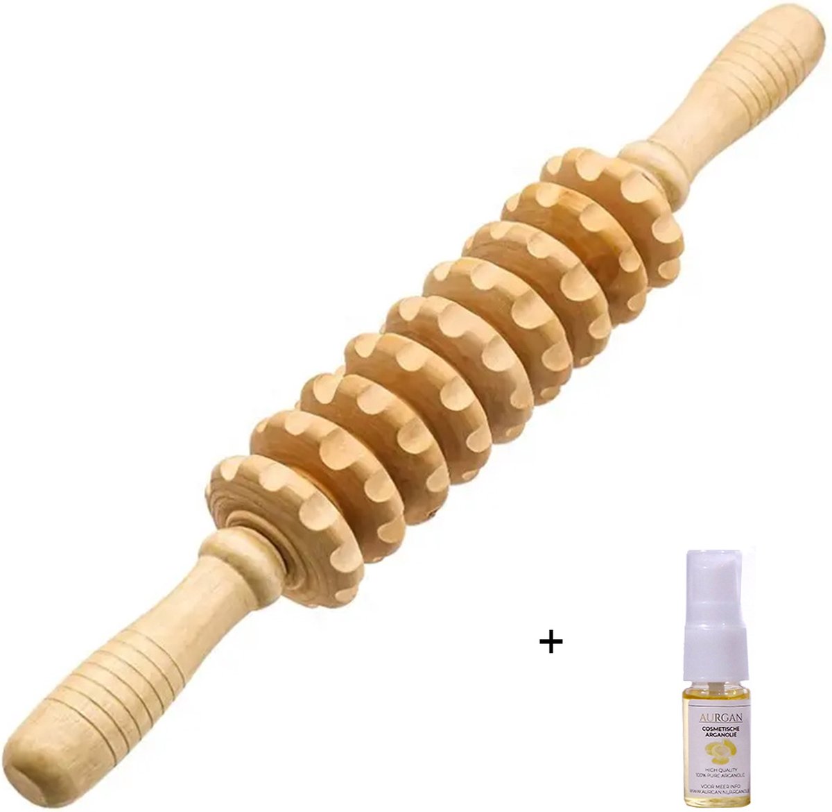 Goedkoopste Aurgan Houten Massageroller - Triggerpoint Massage - Spierknopen - Spiermassage