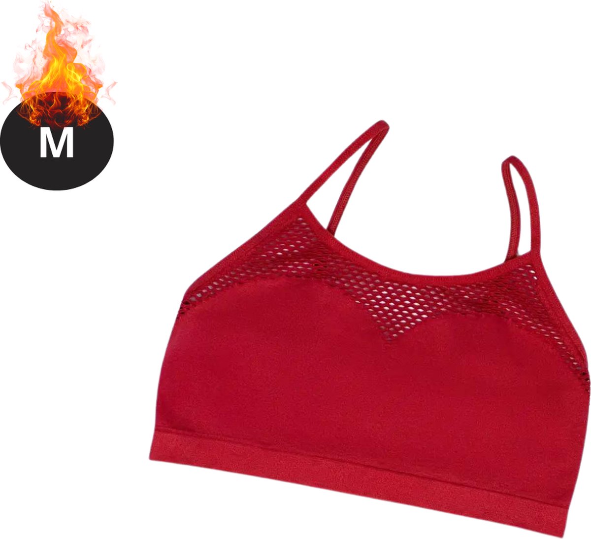 Livano BH Zonder Beugel - Zonder Bandjes - Push-up Bh's - Comfort Beha - Comfortabel - Sexy - Rood