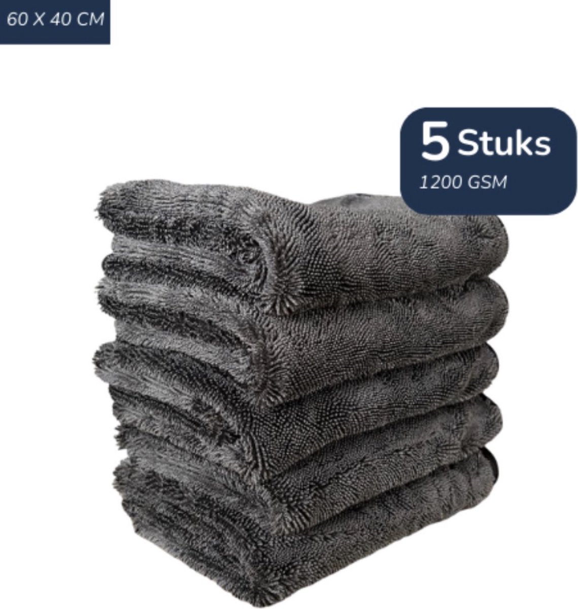 Goedkoopste TileDry® Droogdoek Badkamer - 5 Stuks - Hoge Kwaliteit - Droog doeken voor Badkamer, Auto, en Keukenschoonmaken - Raamdoeken Streepvrijdroog - Microvezeldoekjes Schoonmaak - Fastdry Wonderdoekjes - Streeploos & Kalkvrij - Absorbeert tot 1L - 60x40cm