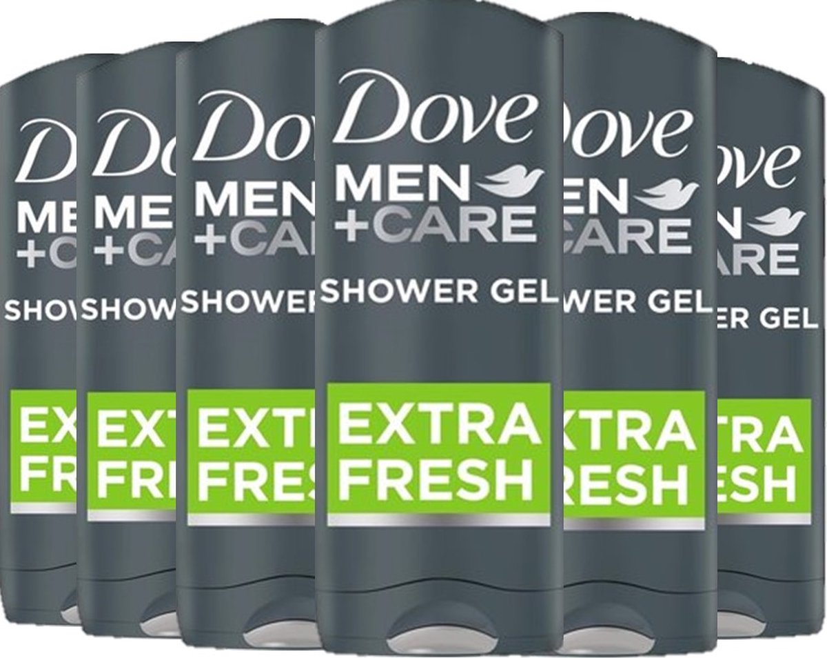 Goedkoopste Dove Douchegel Men Care Extra Fresh - Voordeelverpakking 6 x 400 ml