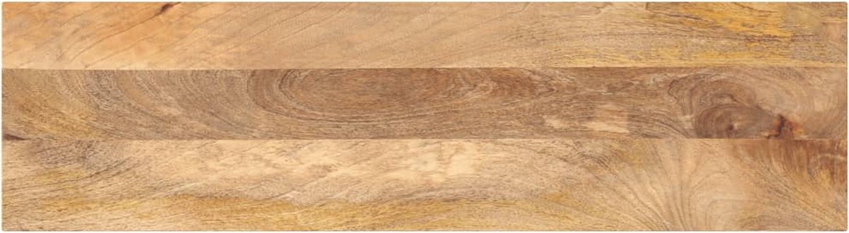 vidaXL Tafelblad - rechthoekig - 100x20x3,8 - cm - massief - mangohout Mangohout (naturel)