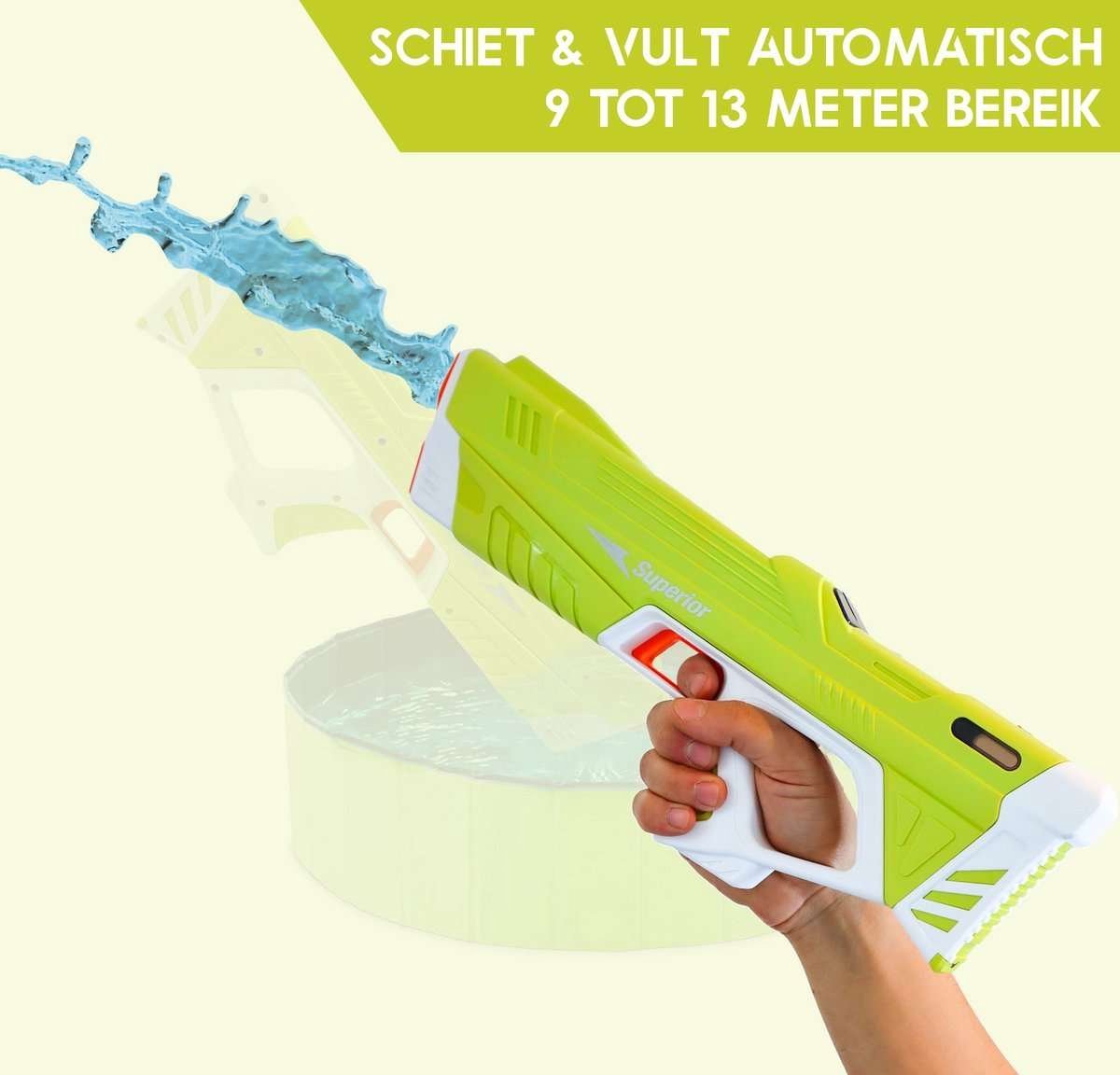 Automatische waterpistool - elektrische waterpistool - vult automatisch - hoge druk waterpistool - watergun - waterpistool - Volledig automatisch - groen