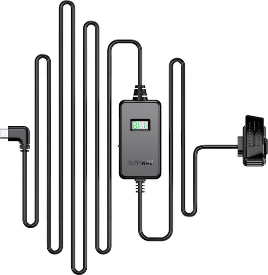 Jansite 10'' Spiegel Dashcam mit Hardwire-Kit, 24H Parküberwachung Autokamera Video Recorder 1080P Dual Dashcam mit 170° Weitwinkelobjektiv, Zeitraffervideo, Loop-Aufnahme und G-Sensor