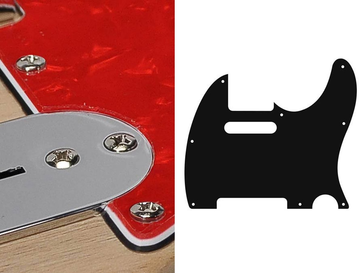 Boston TE-310-PR pickguard, Teaser, standard 3 ply, pearl red
