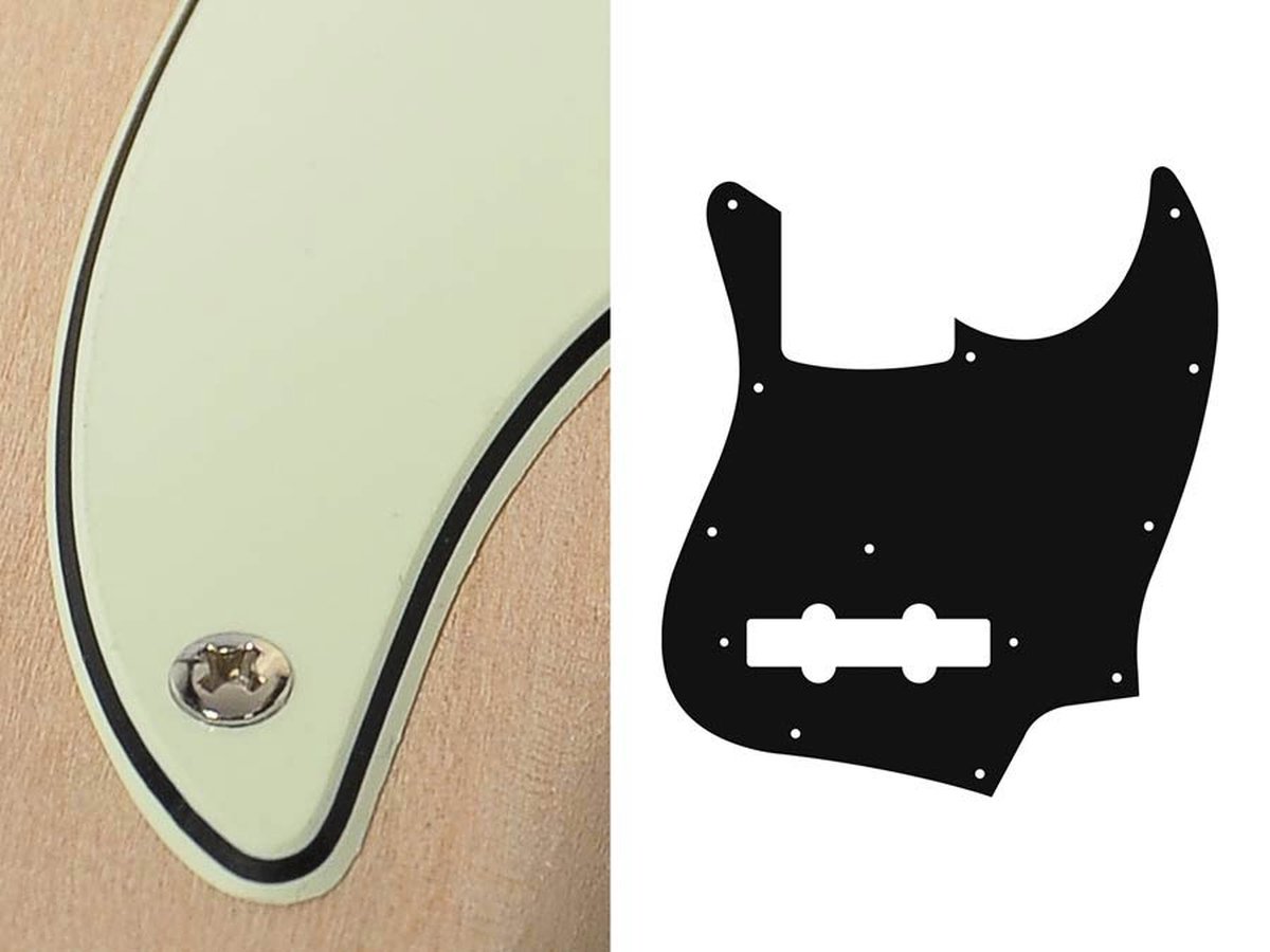 Boston JB-310-M pickguard, Jocker bass, standard, 3 ply, mint green