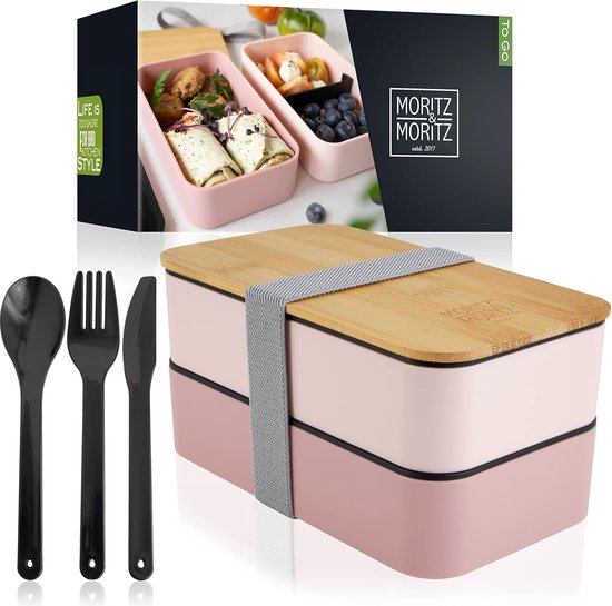 COM-FOUR® lunchbox met meerdere compartimenten - stapelbare