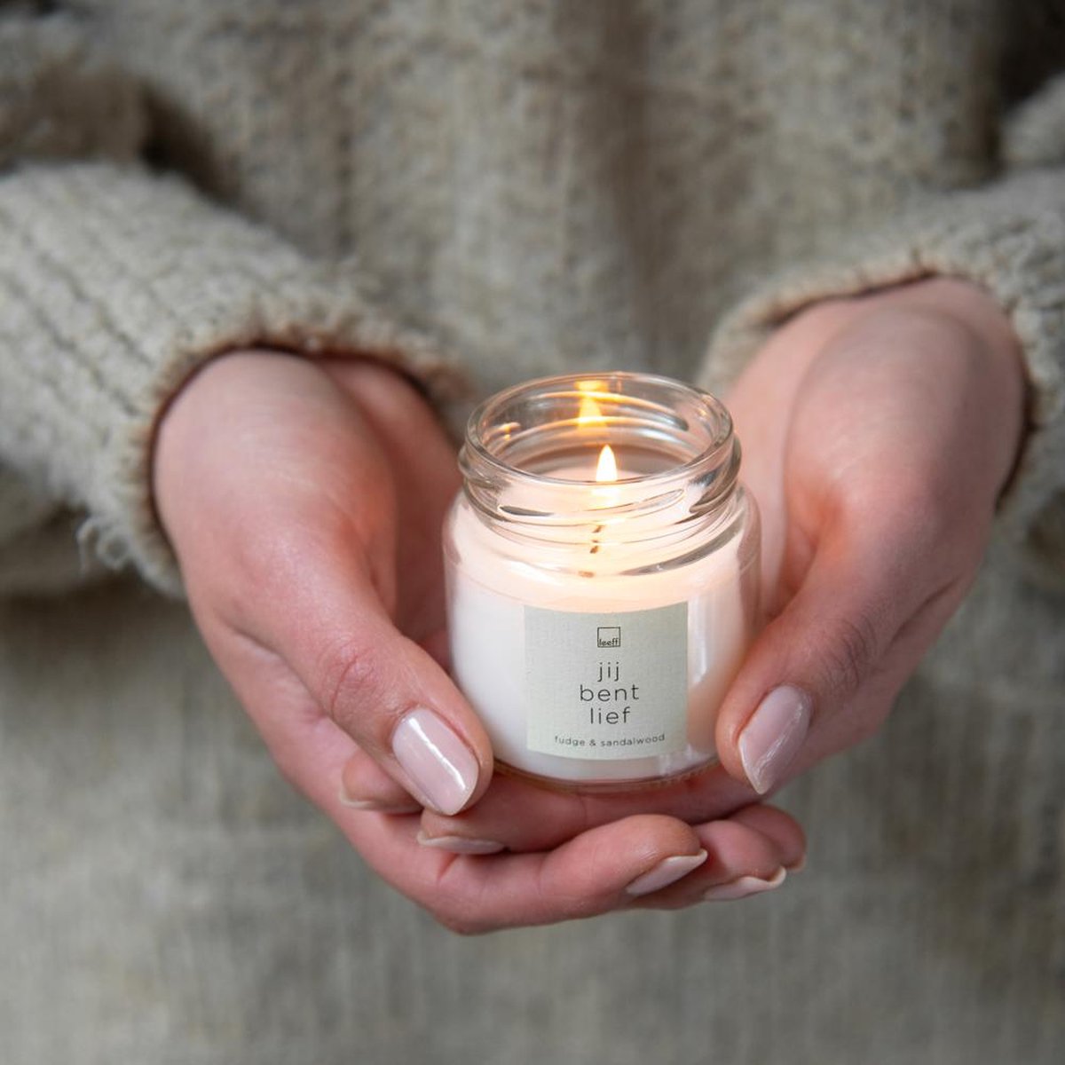 Leeff Jar Candle S - Jij bent lief