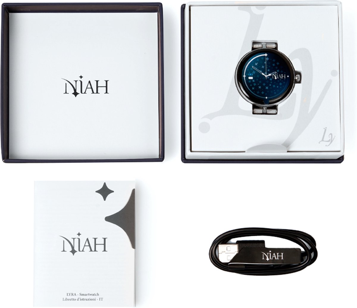 Smart Horloge Lyra Medium Mesh Zilver