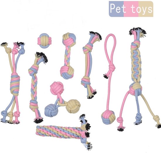 Huisdier touw speelgoed / katoenen touw met bal / hond kauwen speelgoed / puppy tanden schoon speelgoed / tug Game en Fetch Match. 2 stuks Huisdier touw speelgoed / katoenen touw met bal / hond kauwen speelgoed / puppy tanden schoon speelgoed / tug Game en Fetch Match. 2 stuks