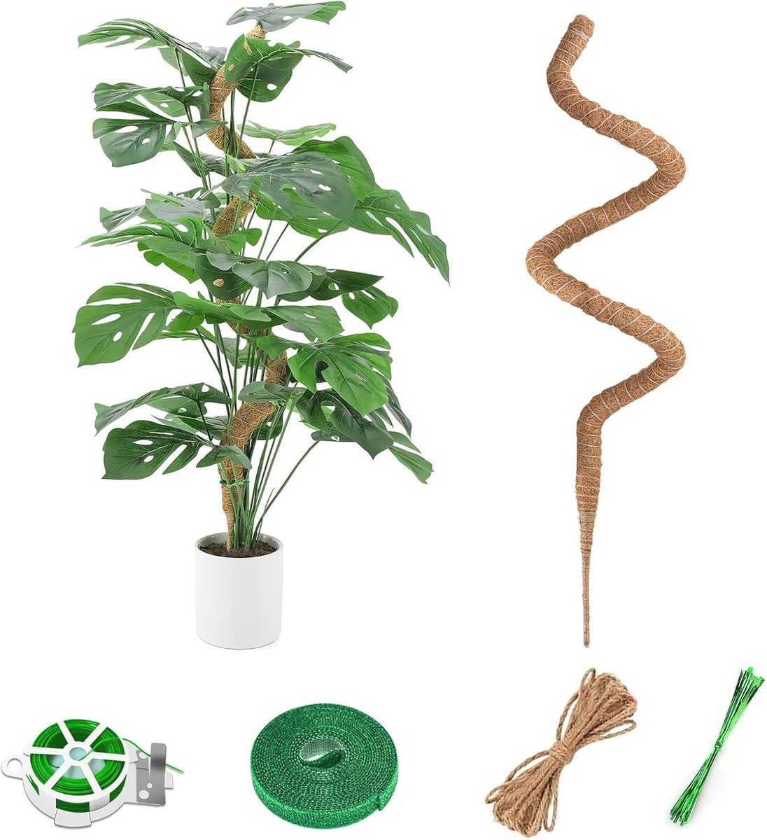 Buigbare 49 inch mosstok voor kamerplanten - Ondersteuning voor klimplanten en creatief tuinieren