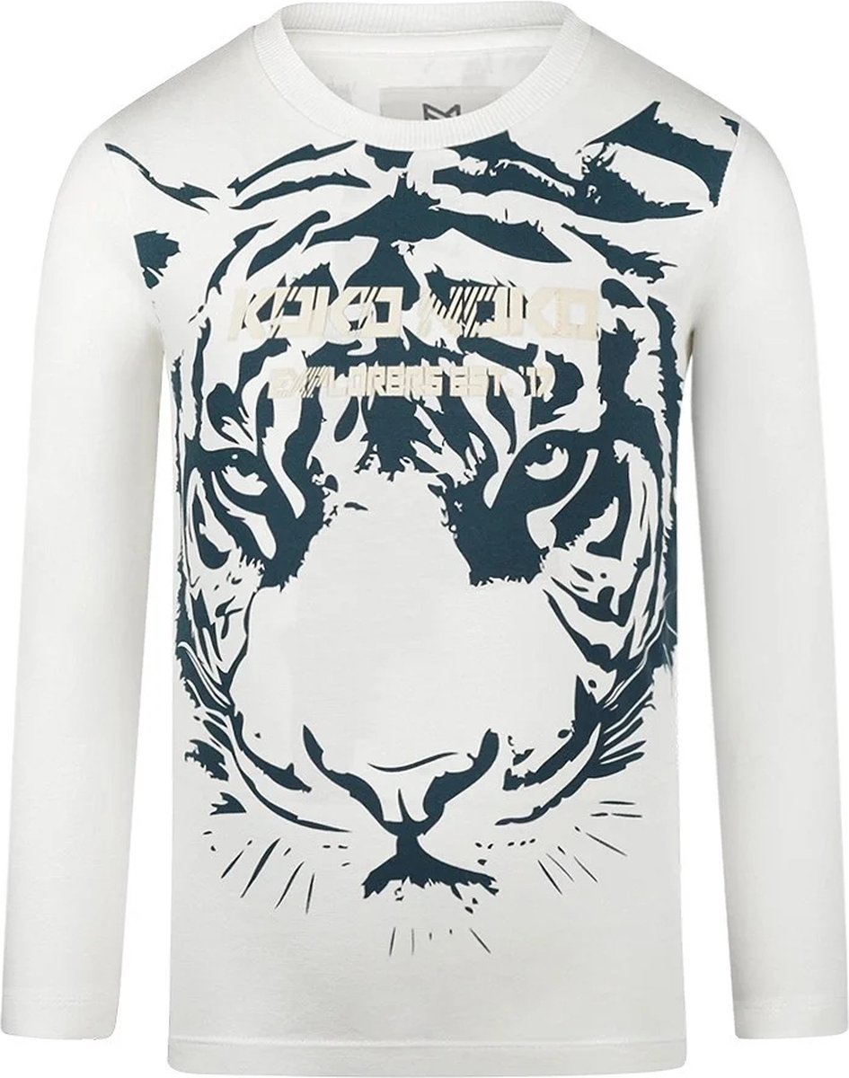 Koko Noko Shirt Tijger Off White maat 98