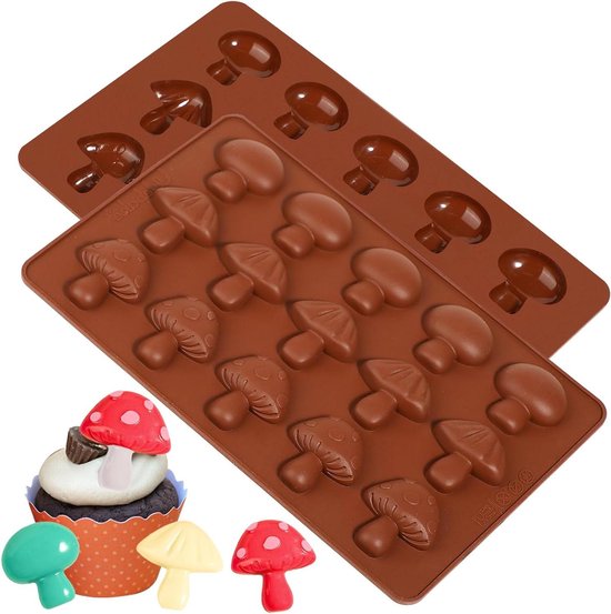 4 stuks siliconen chocoladevormen, om zelf chocolade te maken
