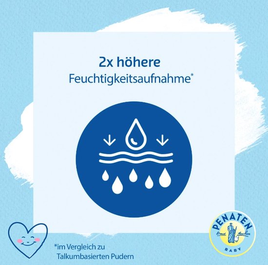 Penaten Baby - Natuurlijk babypoeder met aloë vera en vitaminen - 1 x 100 g - Beschermt de gevoelige huid - Vochtopnemend en houdt de huid droog - 99% ingrediënten van natuurlijke oorsprong van Merkloos — afbeelding 3