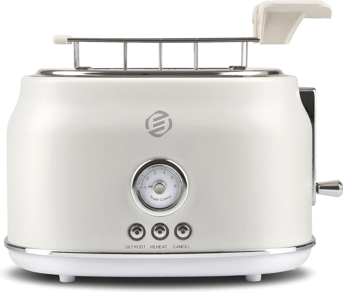 Equivera Broodrooster met Tostiklemmen - Meerdere Warmteniveaus - Toaster - Brede Sleuven - Retro Toaster - Croque Monsieur