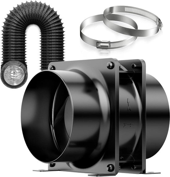 Kanaalventilator, 12 V, 6 W, 50 mm, inline uitlaatventilator met 36 m³