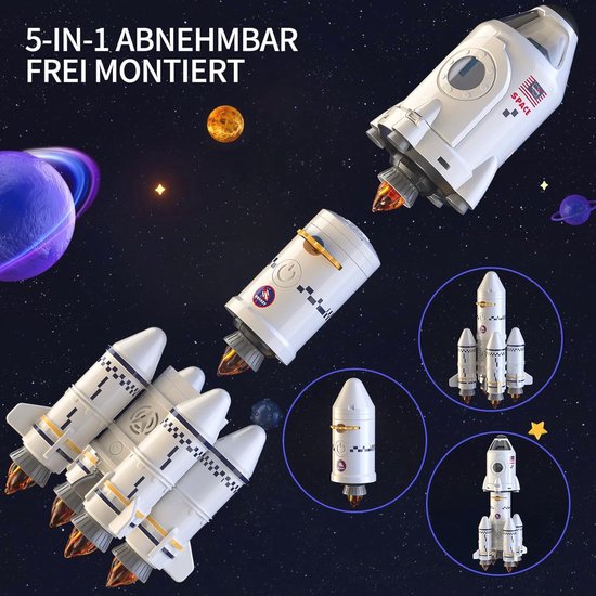 HILKKET Space raketspeelgoed voor kinderen, Space Shuttle