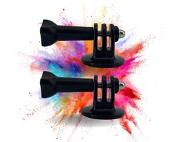 TronicXL 2 stuks Action Cam mount voor uw Camera geschikt voor DJI Osmo, GoPro, Hero, Hero+, 3, 4, 5, 6, 7, 8, 9, 10, 11, 12, 13, Session - adapter