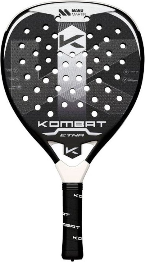 Padelracket Kombat Etna - 12K (Diamant) - 2025 padelracket Vulcano collectie by Manu Martin