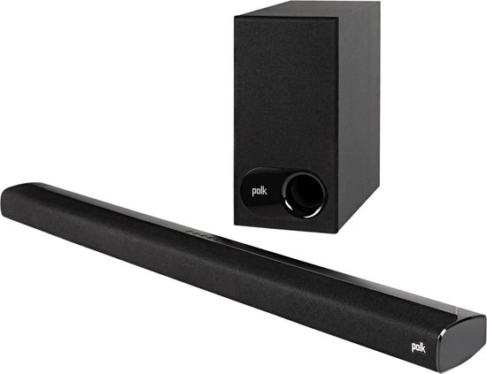 Soundbar 2.1 kanaals Polk Signa S2 zwart 120W Bluetooth HDMI subwoofer Dolby Audio