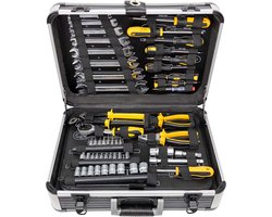 ALDORR Tools - 89 - Delige gereedschapsset in koffer - Toolbox - Gereedschapskoffer Gevuld - Gereedschapskist - Schroevendraaierset - Aluminium - Handgereedschap - Basisgereedschap - Met Momentsleutel Ratel - Cadeau voor mannen - Housewarming Cadeau ALDORR Tools - 89 - Delige gereedschapsset in koffer - Toolbox - Gereedschapskoffer Gevuld - Gereedschapskist - Schroevendraaierset - Aluminium - Handgereedschap - Basisgereedschap - Met Momentsleutel Ratel - Cadeau voor mannen - Housewarming Cadeau