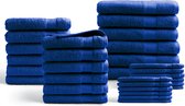 Ensemble de Handdoeken 30 pièces - Collection Hotel - 100% coton - bleu classique