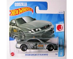 HOT WHEELS NISSAN SKYLINE GT-R (BCNR33) GODZILLA MATT/GREY 95/250 1:64 HW J-IMPORTS