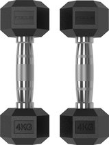 Bol.com Hexa Dumbbells Focus Fitness - 2 x 4kg aanbieding