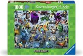 Bol.com Ravensburger puzzel Minecraft - 1000 stukjes. aanbieding