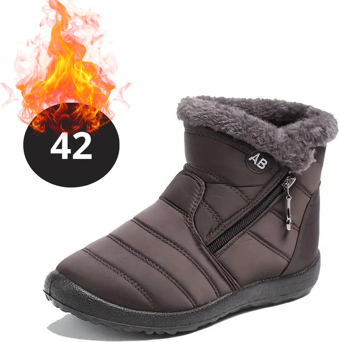 Livano Snowboots Sneeuwschoenen Sneeuwboots Dames Wintersport Ski Skischoenen Koffie 42 Bruin