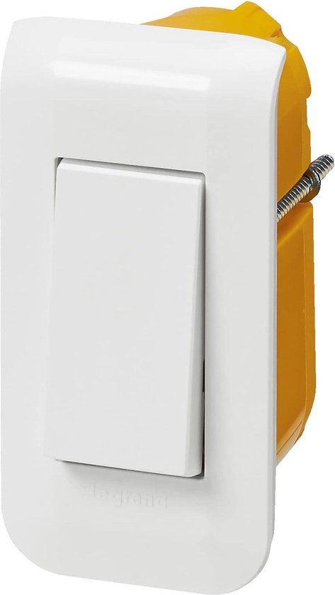 Legrand Nederland Mosaic / Wipschakelaar wissel 10A 250V 1module wit