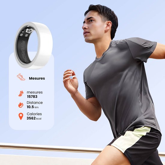 Riversong IP68 Waterdichte Gezondheid Tracker en Activity Tracker Verbonden Ring. bol
