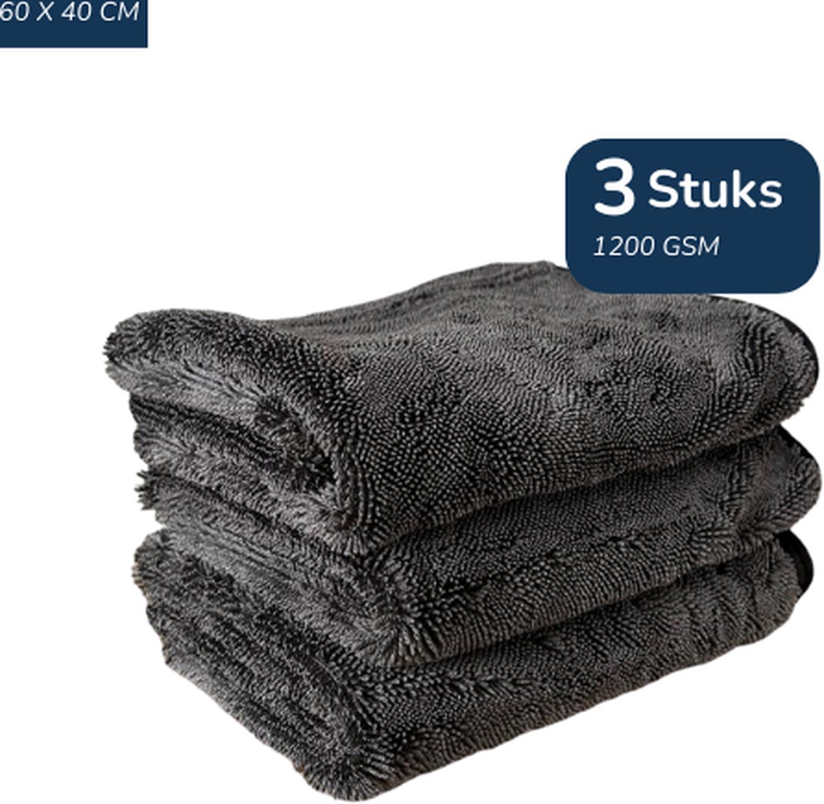Goedkoopste TileDry® Droogdoek Badkamer - 3 Stuks - Hoge Kwaliteit - Droog doeken voor Badkamer, Auto, en Keukenschoonmaken - Raamdoeken Streepvrijdroog - Microvezeldoekjes Schoonmaak - Fastdry Wonderdoekjes - Streeploos & Kalkvrij - Absorbeert tot 1L - 60x40cm