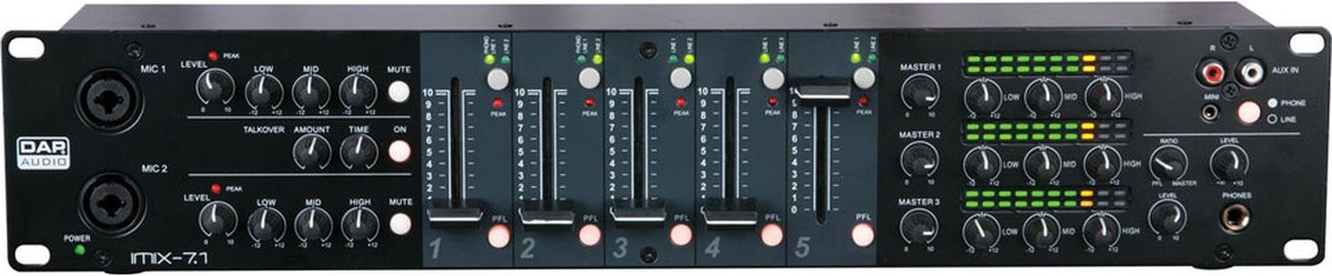 DAP Audio DAP IMIX-7.1 19" Mixer Home entertainment - Accessoires