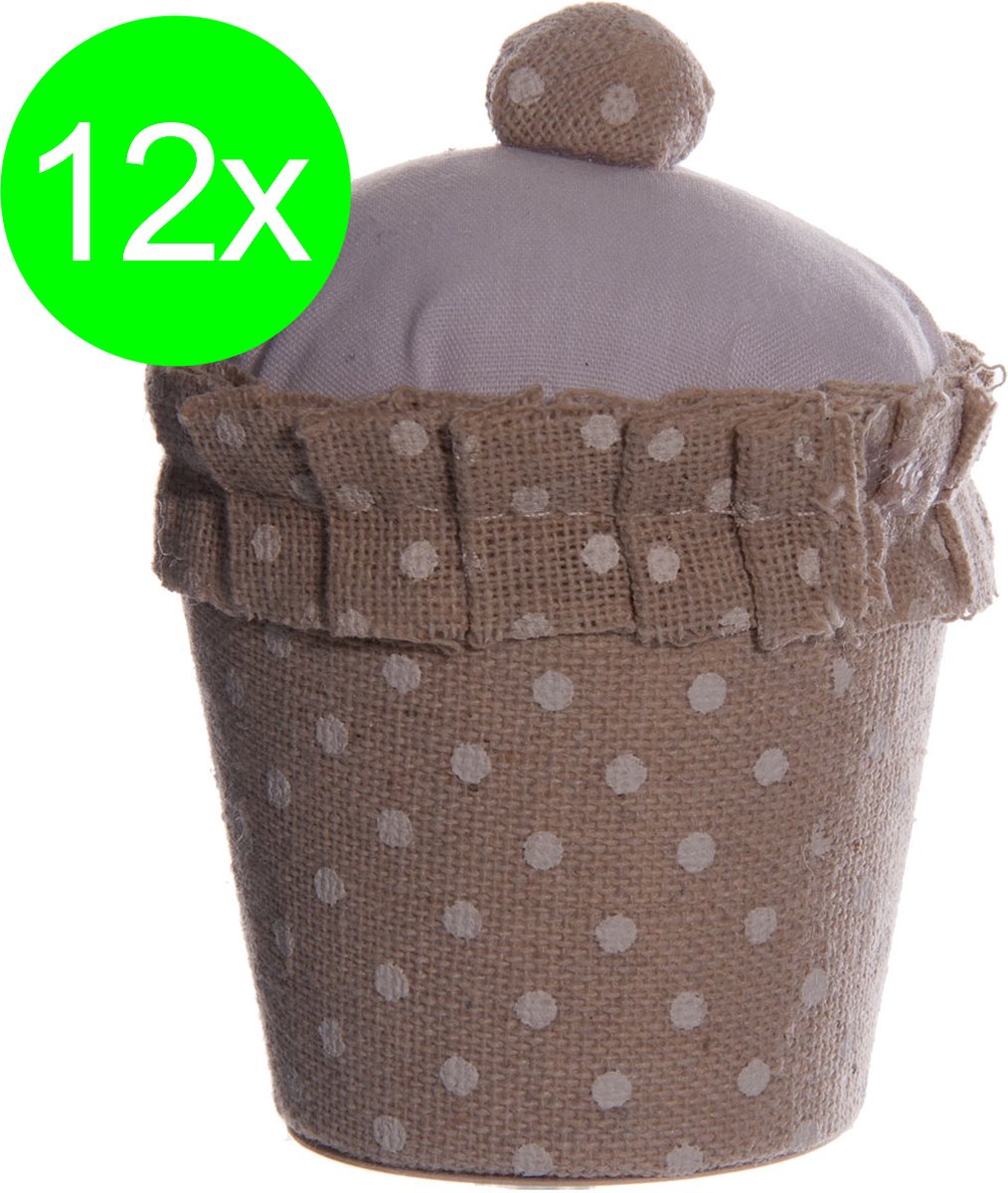 Goedkoopste 12x cupcake opbergdoosje geschenkdoosje tandendoosje haarlokdoosje jongen/meisje tandenfee babyshower